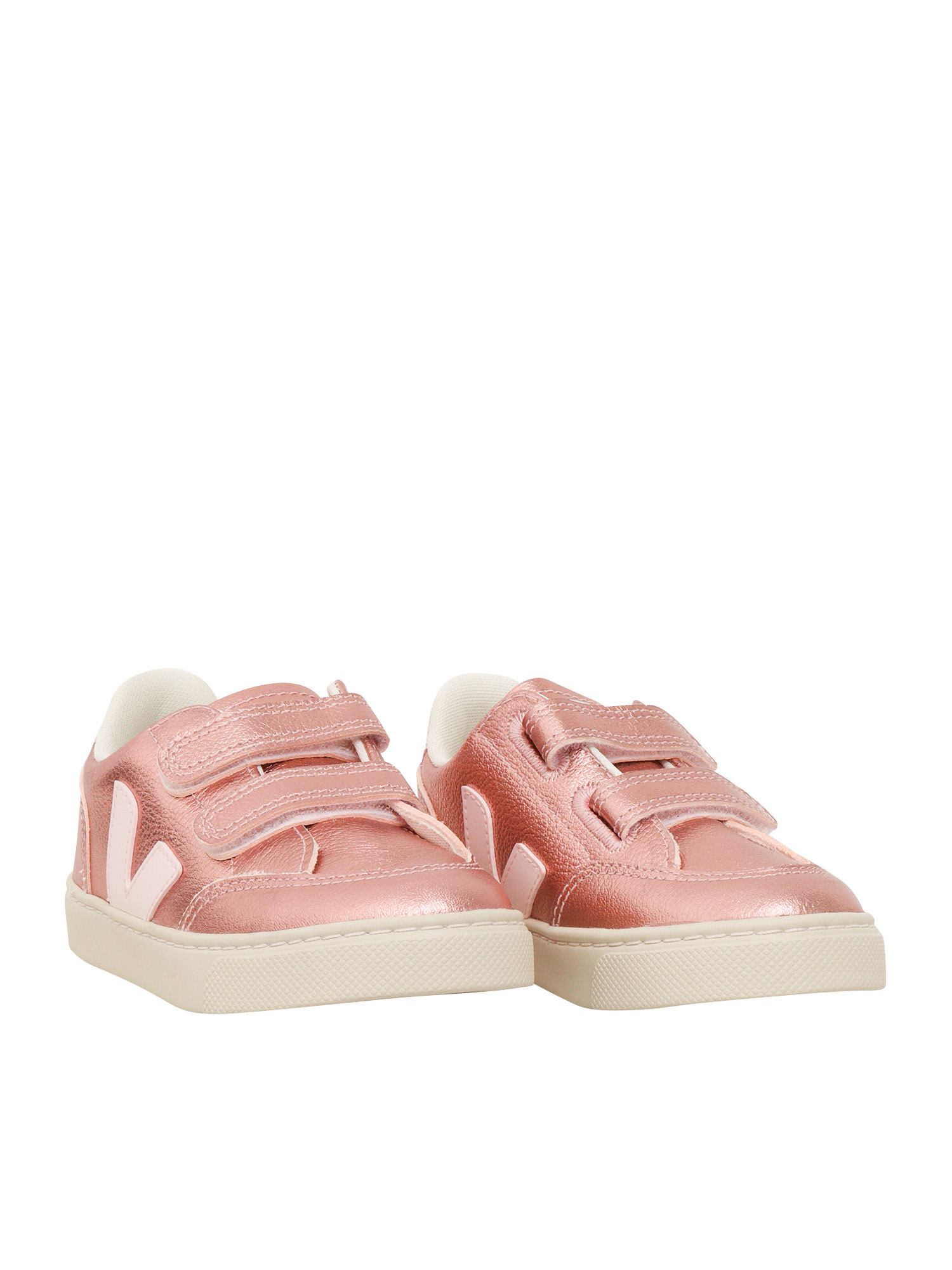 SMALL V-12 LEATH NACRE_LASSI SNEAKERS Pink Kid