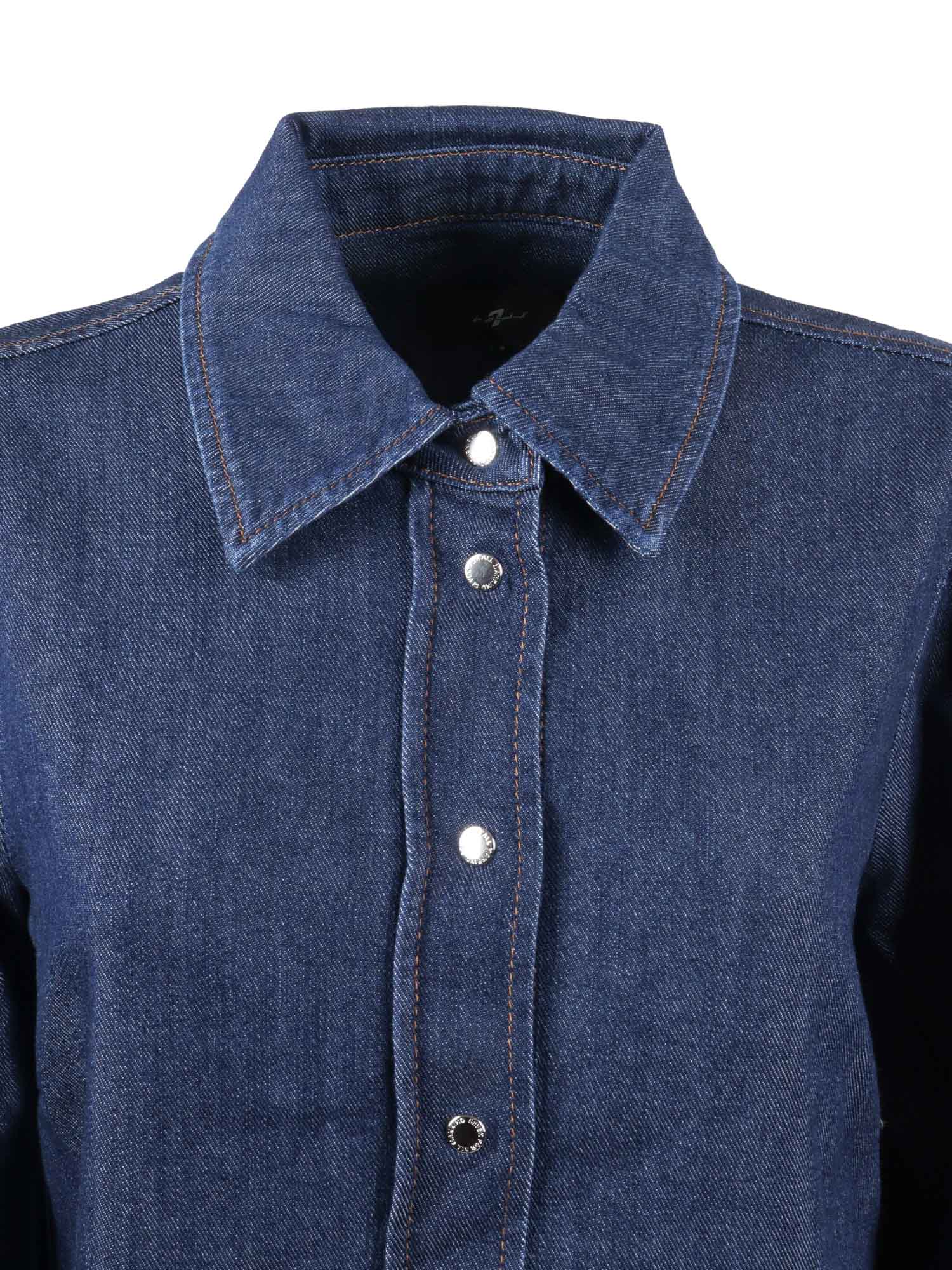 PUFF SLEEVES SHIRT Halona Blue