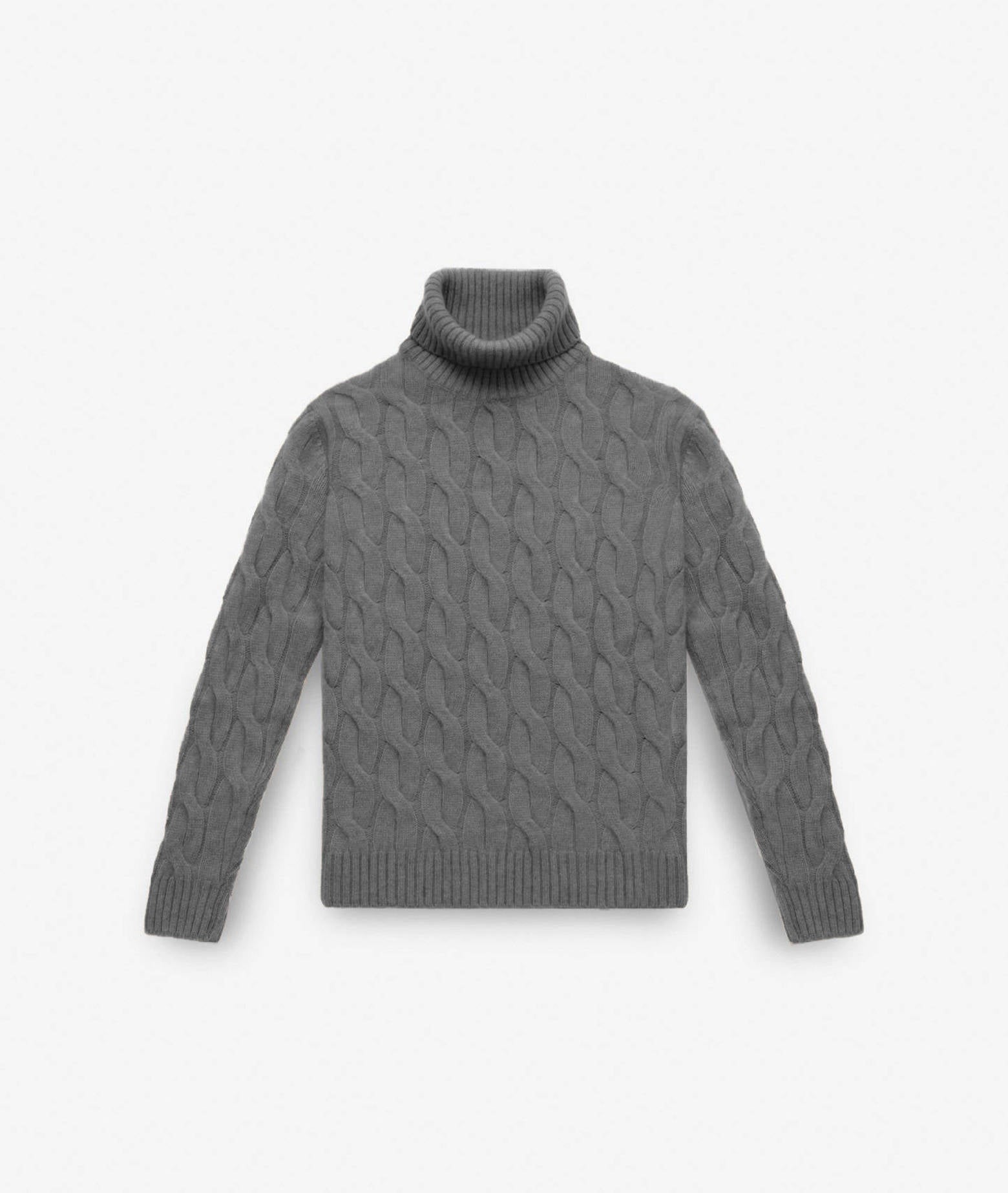 Turtleneck Cashmere Sweater Lapponia Dimgray Maglieria Dis/lav Pesante