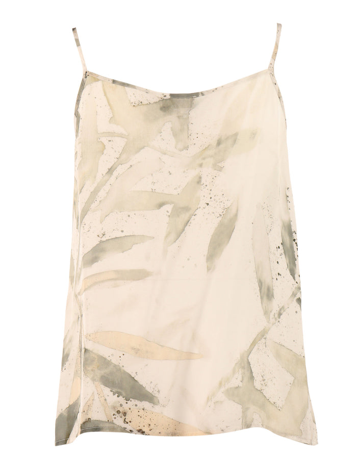 CAMISOLE Beige Viscose Shirt