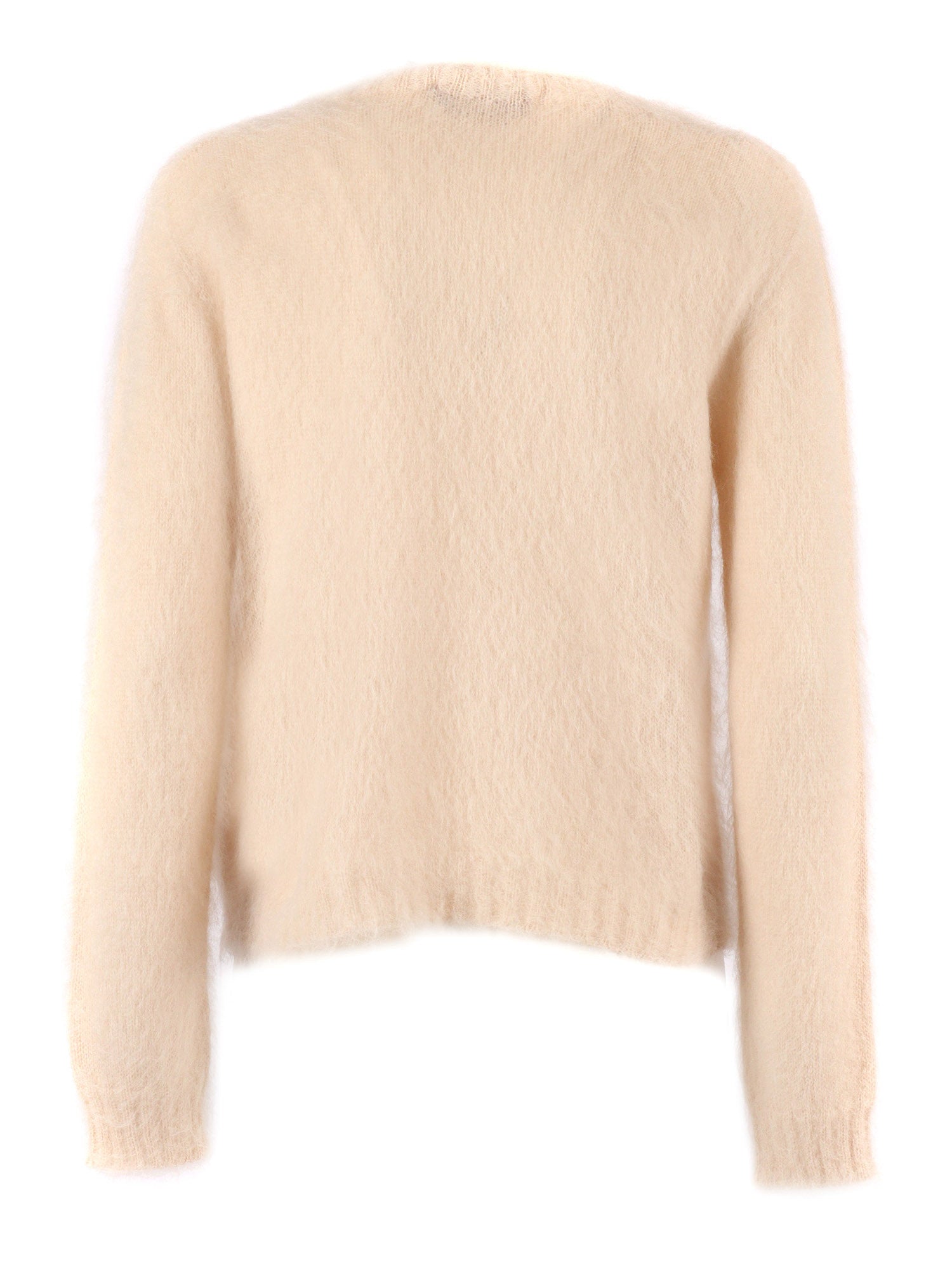 SWEATER Beige Polyamide Mohair Wool Crewneck