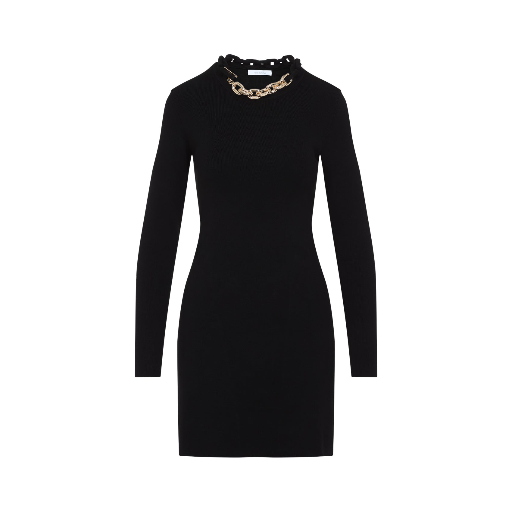 Silk Mini Dress Black