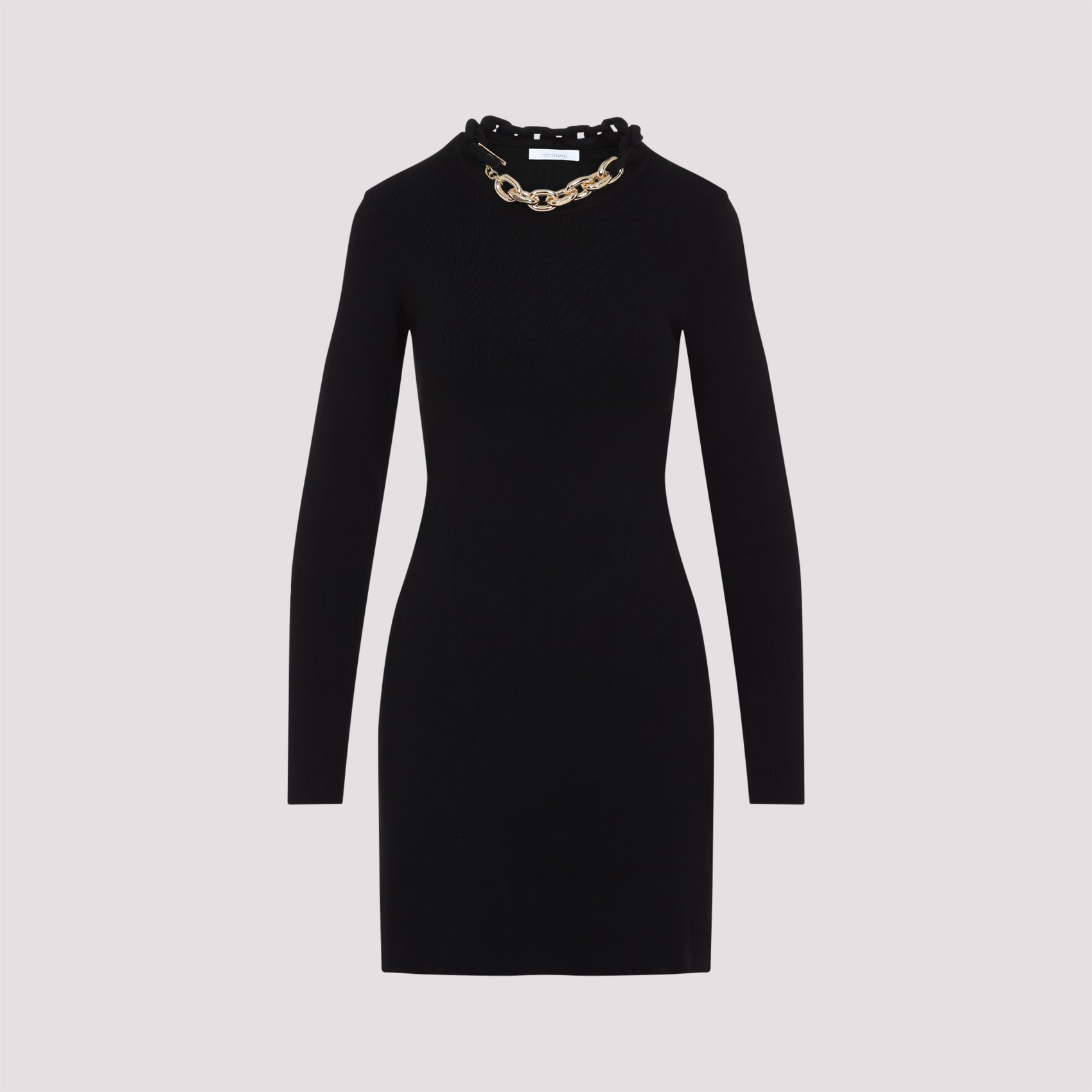 Silk Mini Dress Black