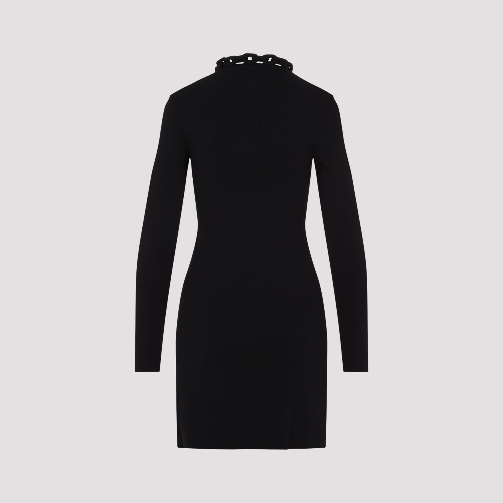 Silk Mini Dress Black