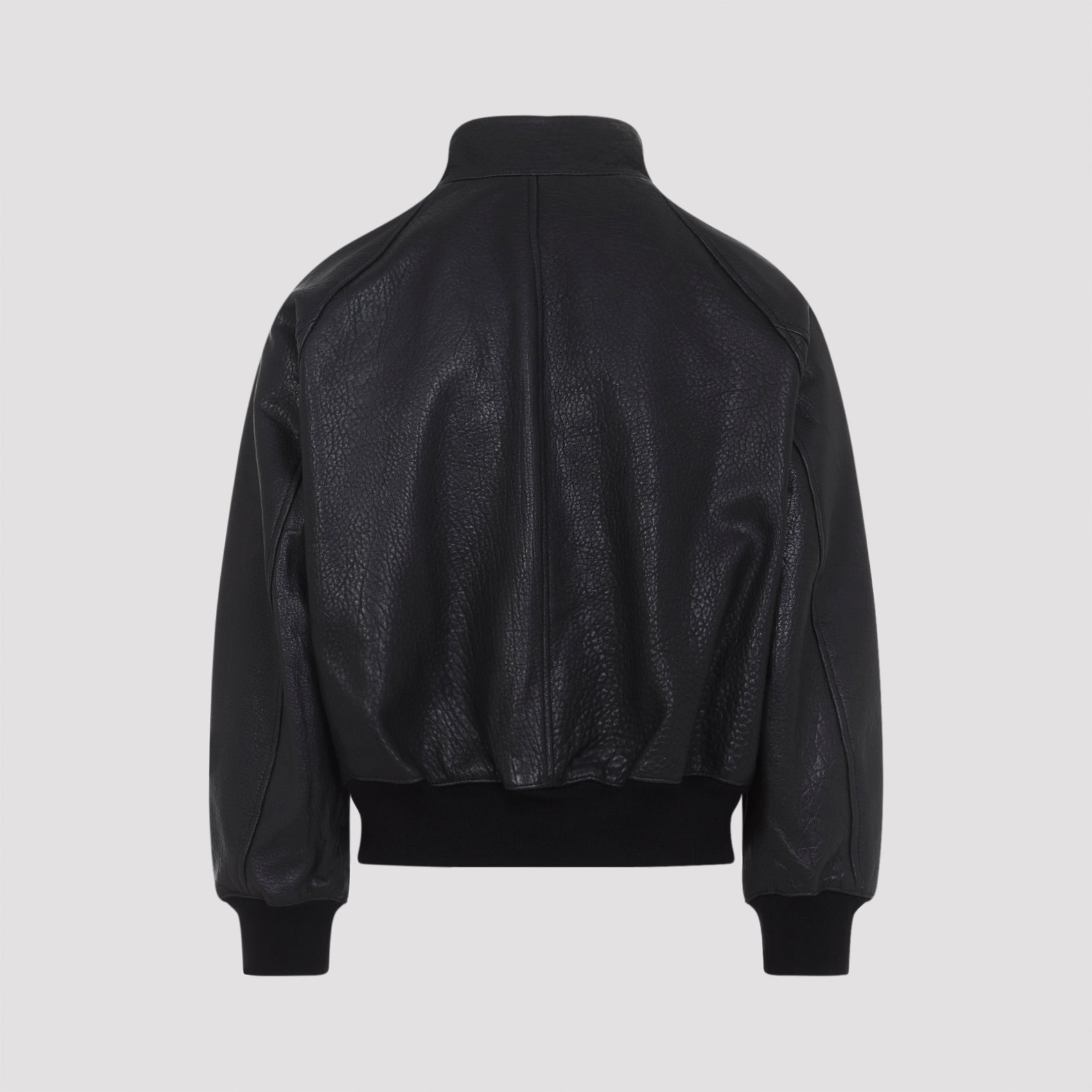 Over Harrington Jacket Black Lamb Leather