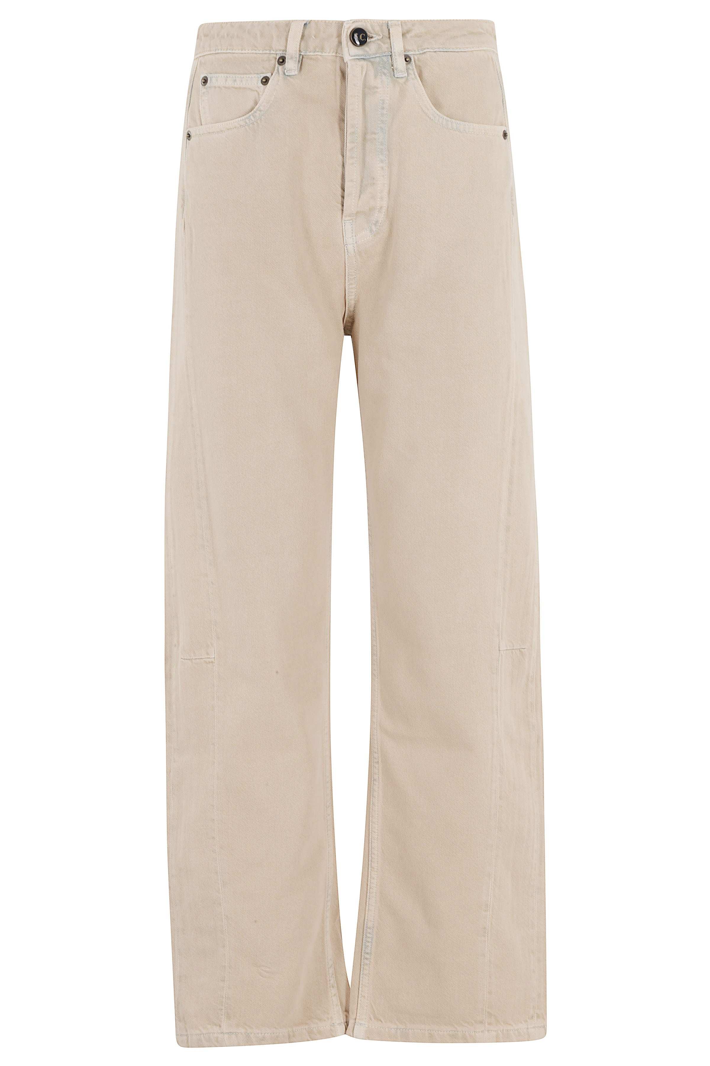 Pantalone Britney Brown Cotone Tencel Pantaloni