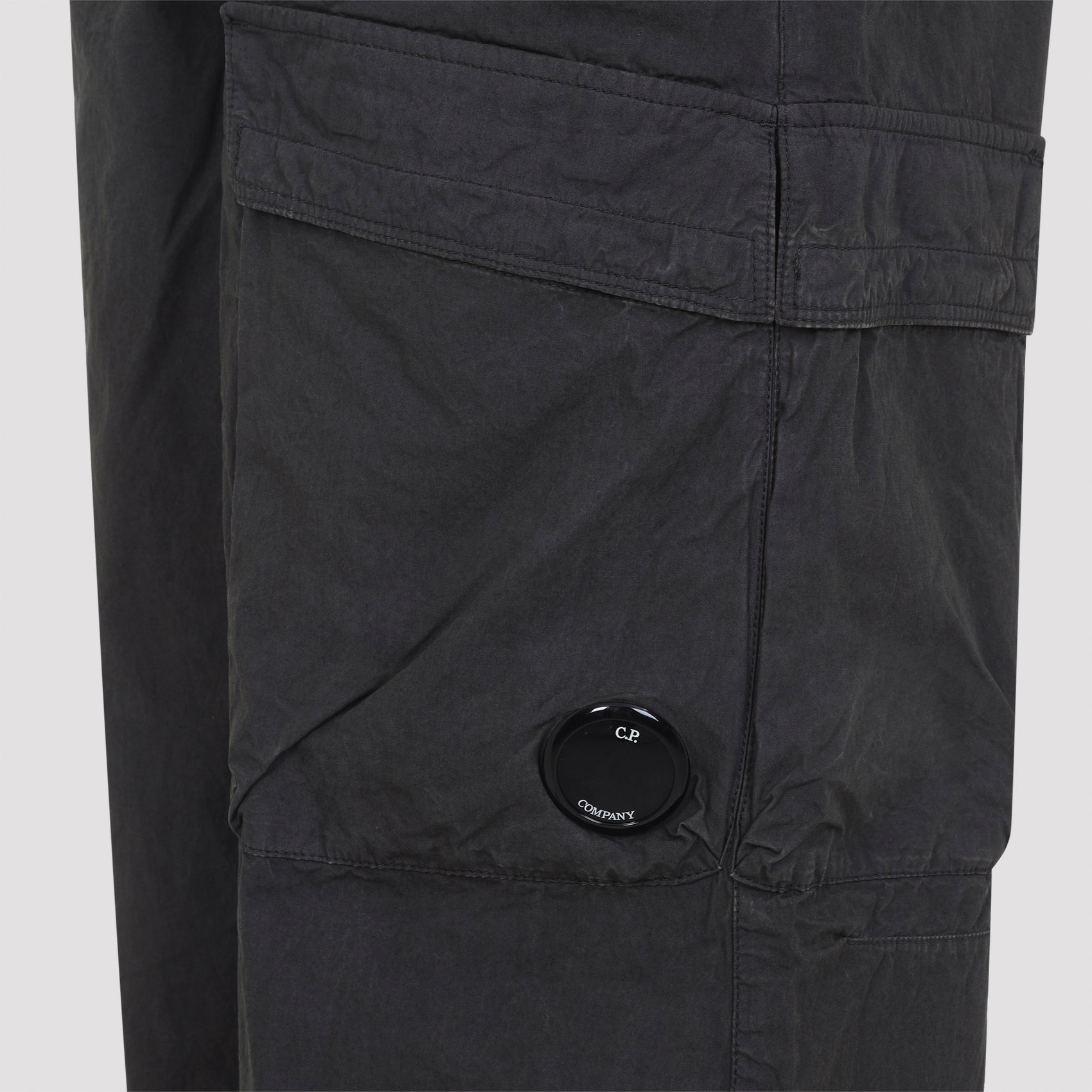 Micro-Reps Boxy Cargo Pants Grey Cotton