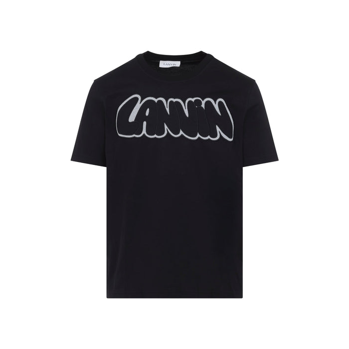 Lanvin Embroidered Logo T-Shirt Cotton