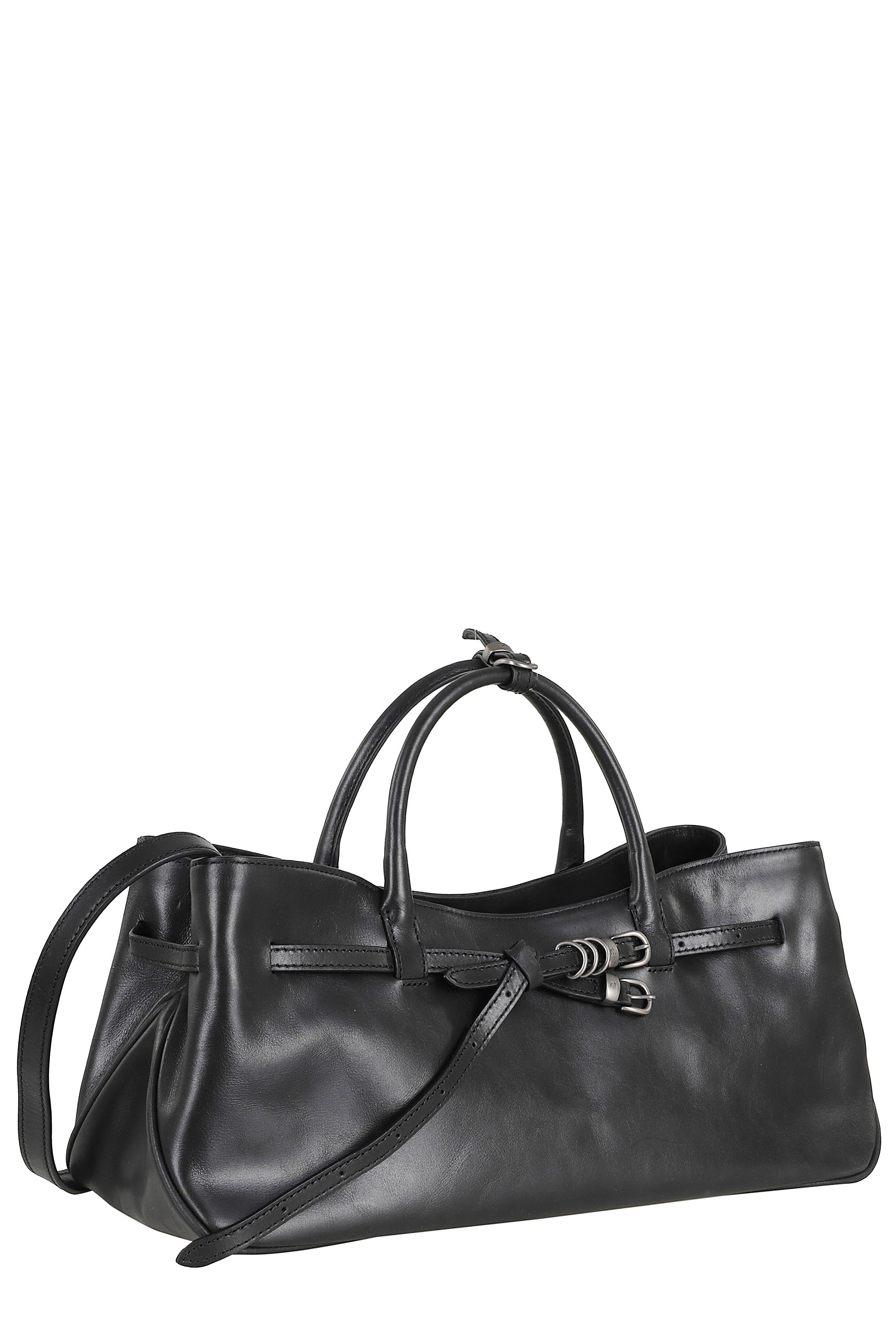 Grandma Used Bag Black Nabuk Fodera: Cotone Borsa