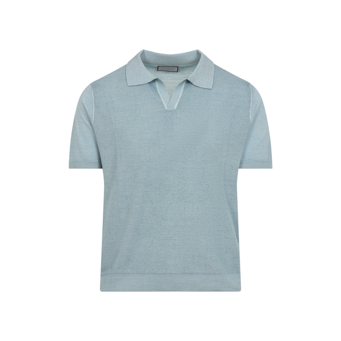 Wool And Silk Polo Green