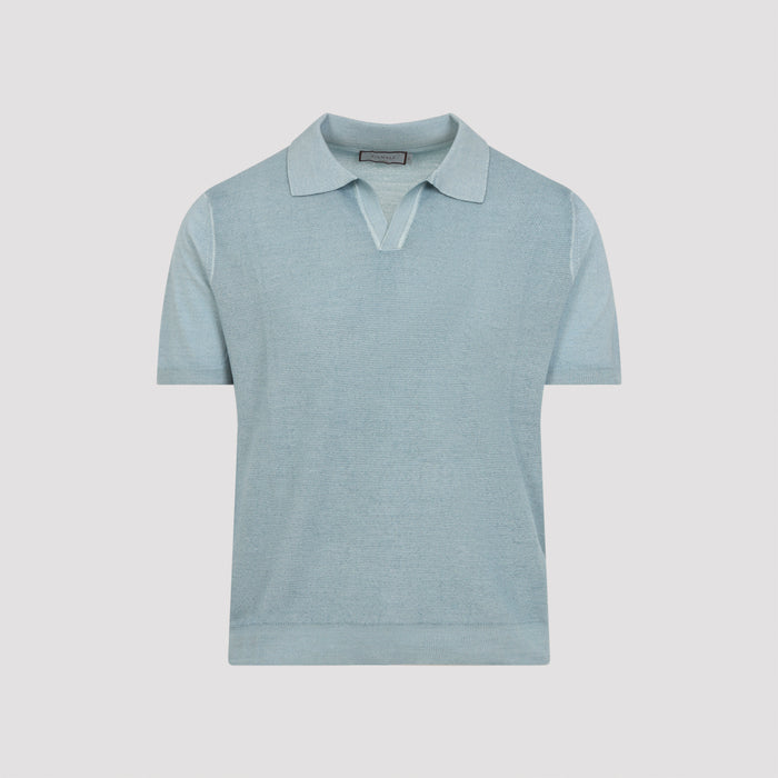 Wool And Silk Polo Green