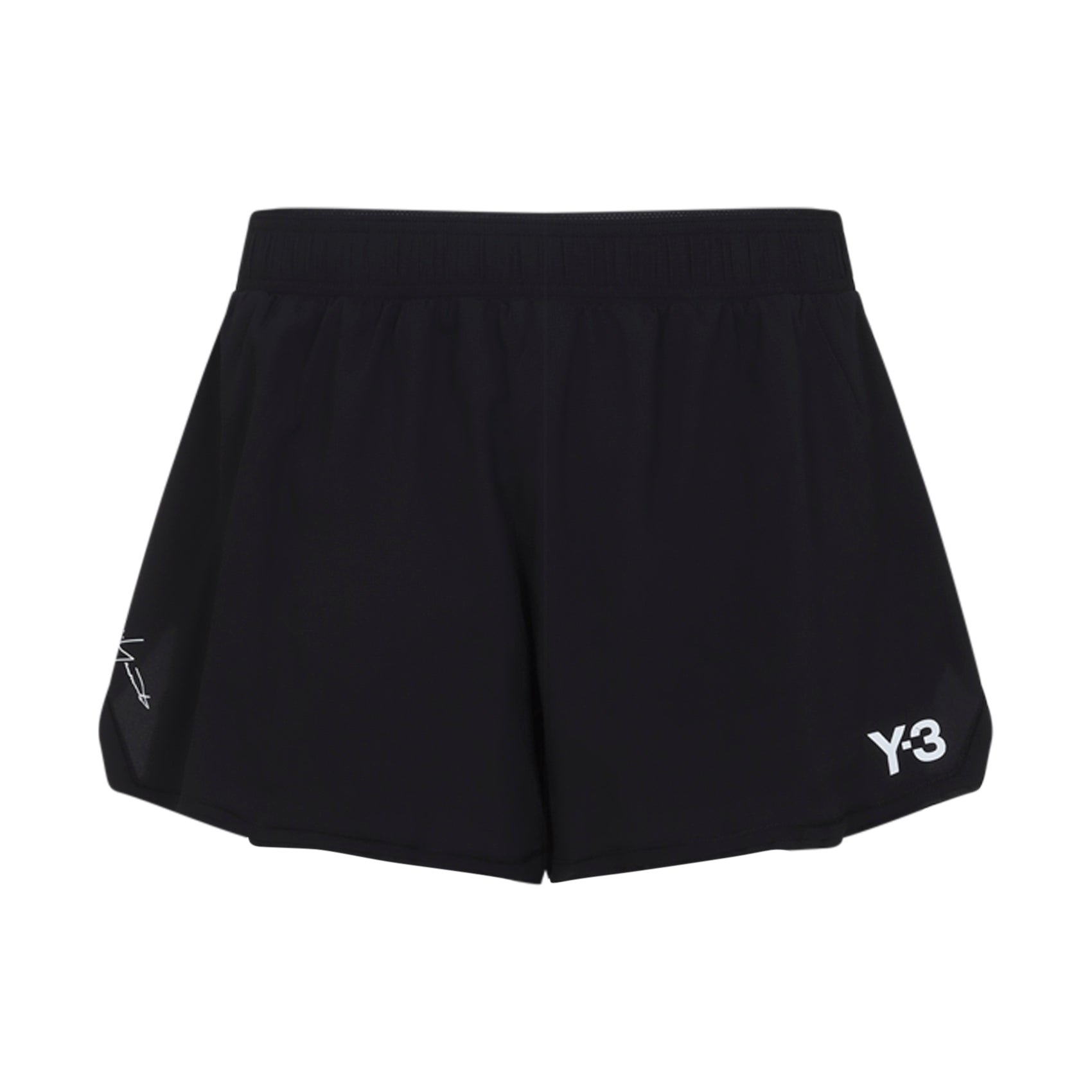 Run Shorts Black Polyamide Elastane Pant