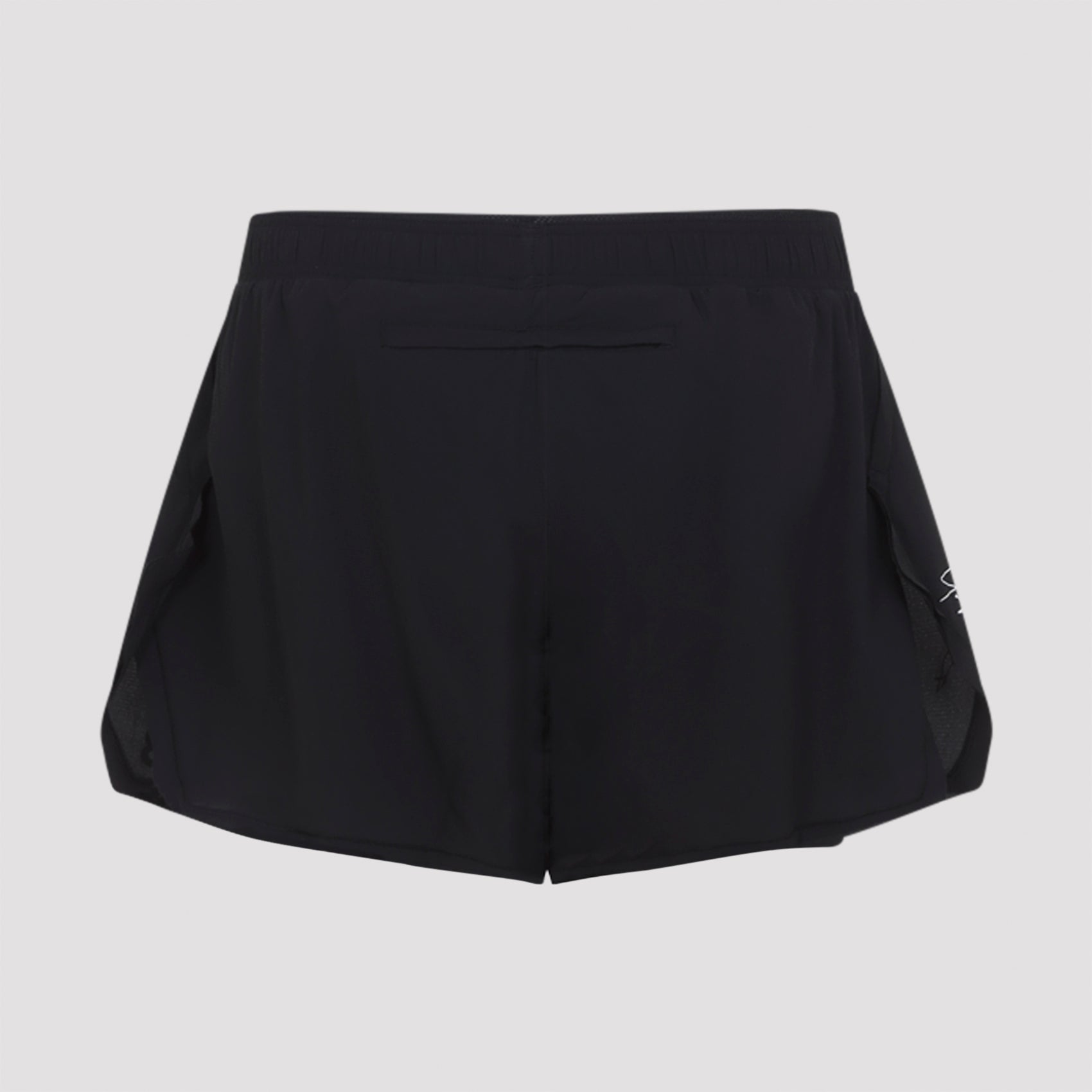 Run Shorts Black Polyamide Elastane Pant