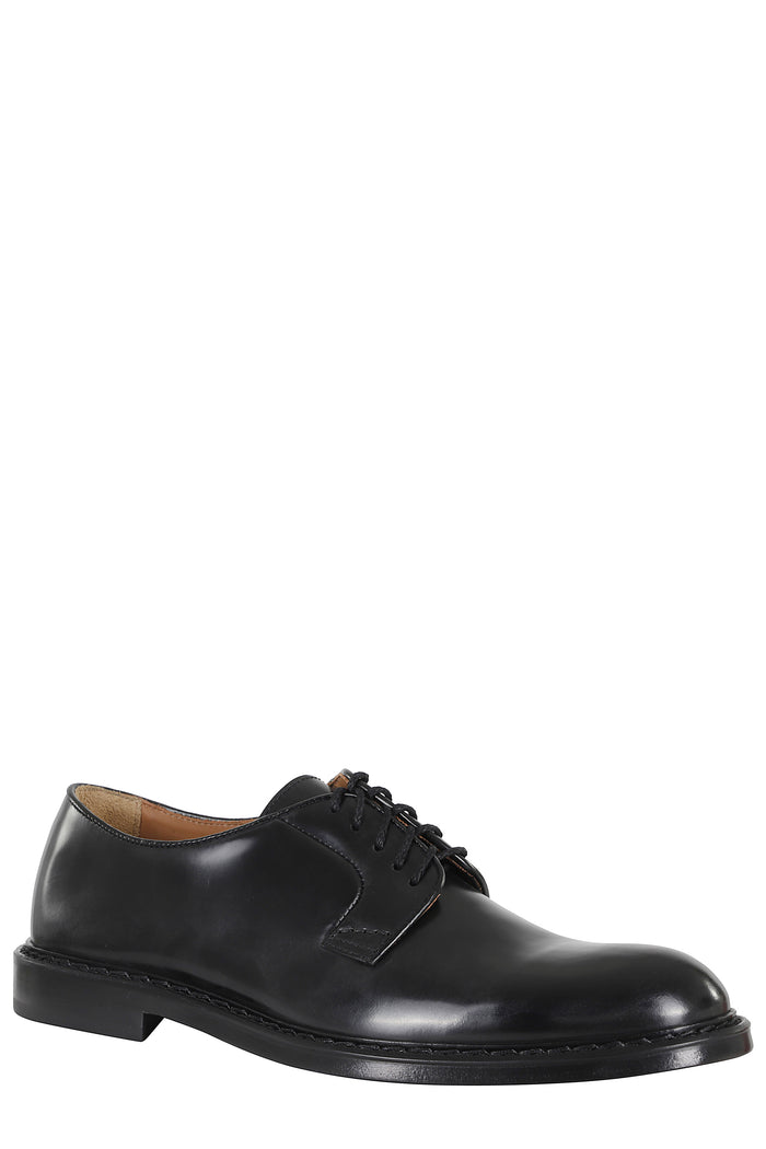 Derby Black Pelle; Suola: Cuoio Calzature
