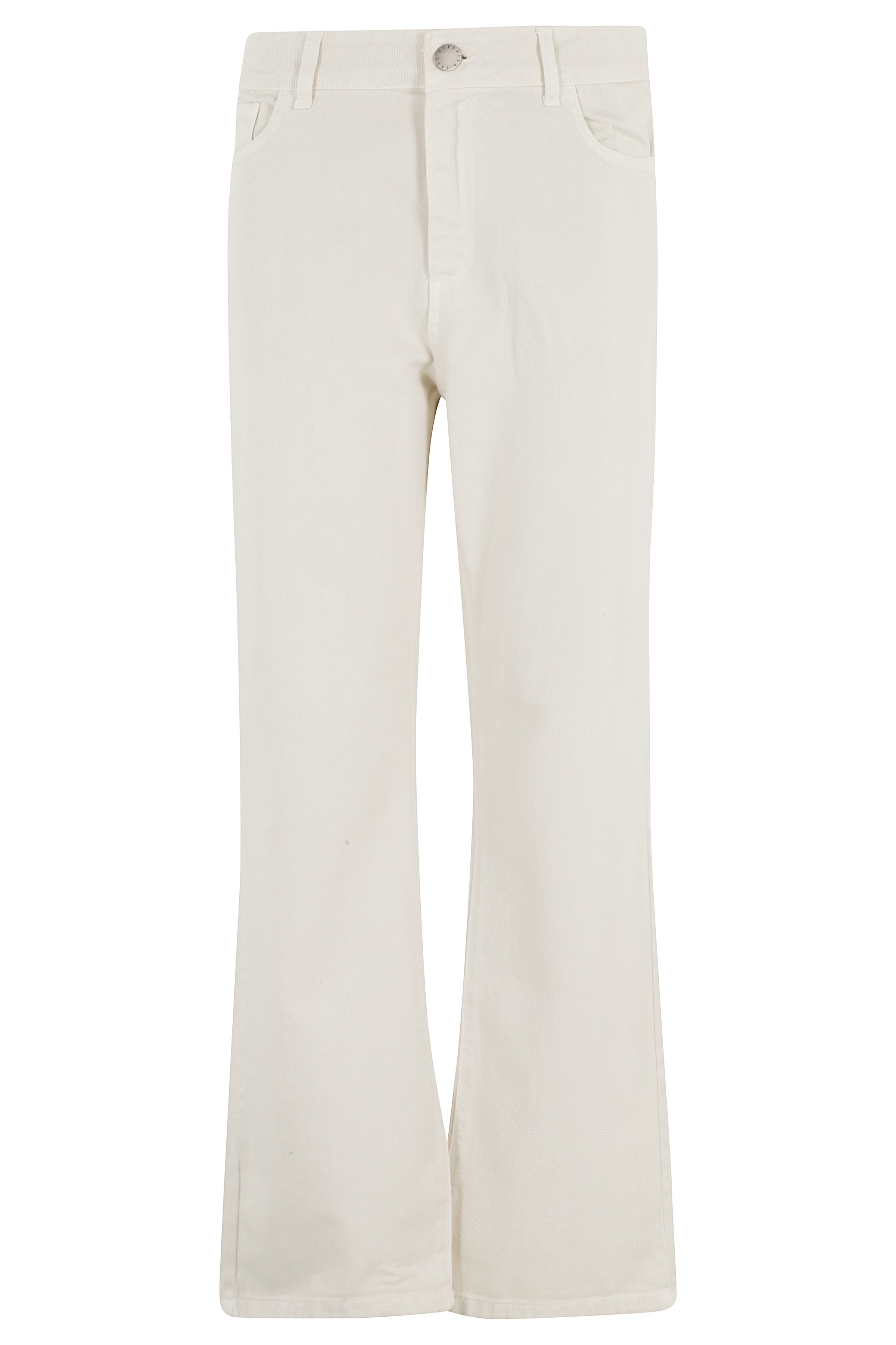 Jeans A Trombetta Nude & Neutrals Cotone Pantaloni