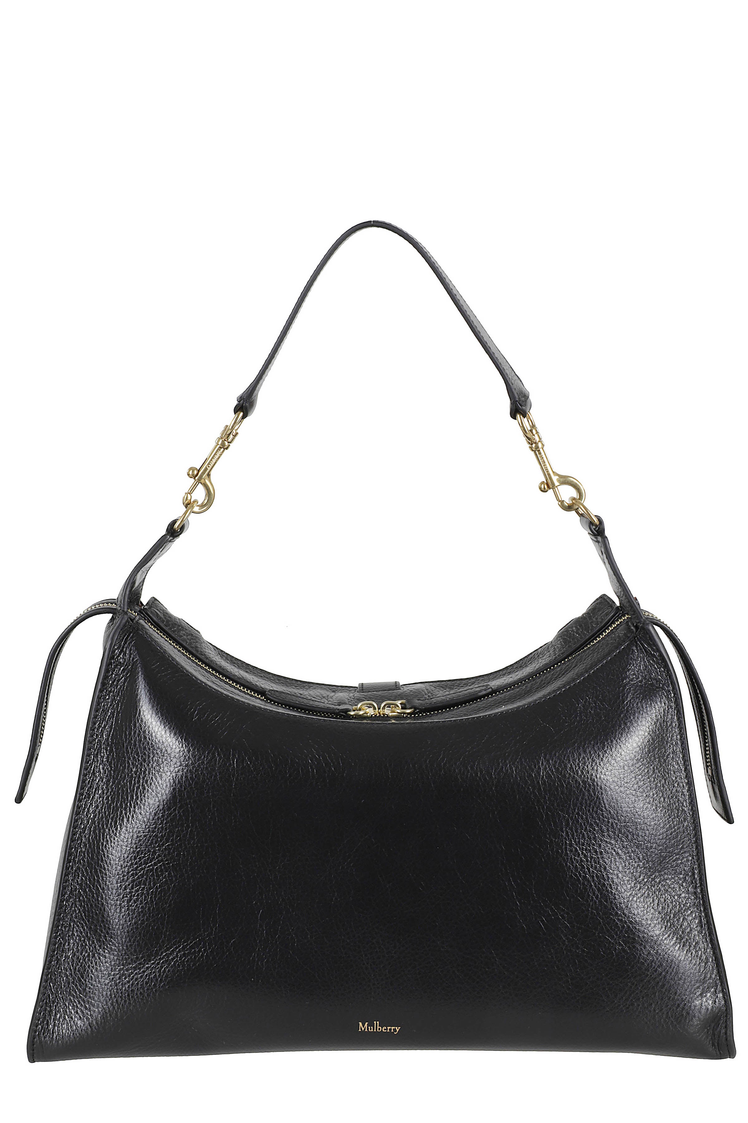 Roxanne Shoulder High Shine Leather Black Borsa