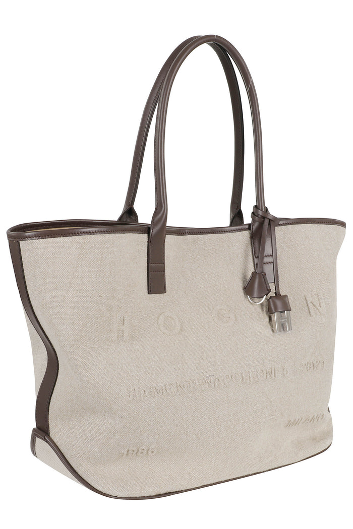 Address Shopping Media Nude & Neutrals Lino Inserti: Pelle Borsa