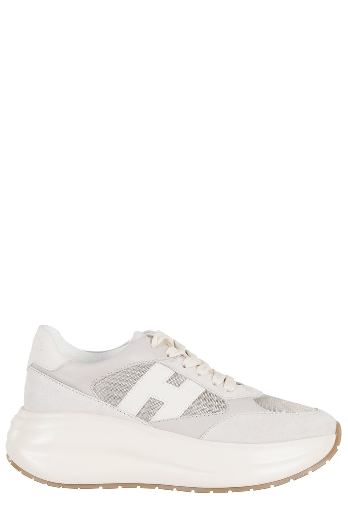 Allacciato H Grey Pelle; Suola: Gomma Calzature