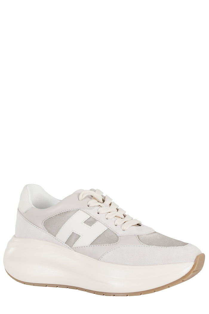Allacciato H Grey Pelle; Suola: Gomma Calzature