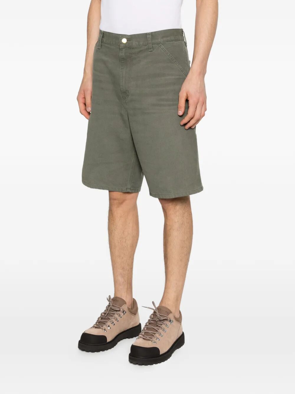 Single Knee Short Green Pant