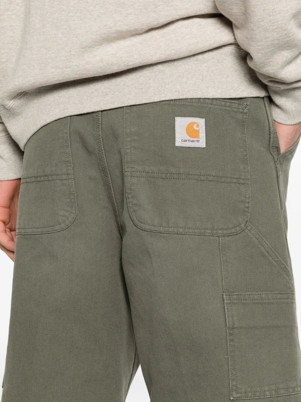 Single Knee Short Green Pant