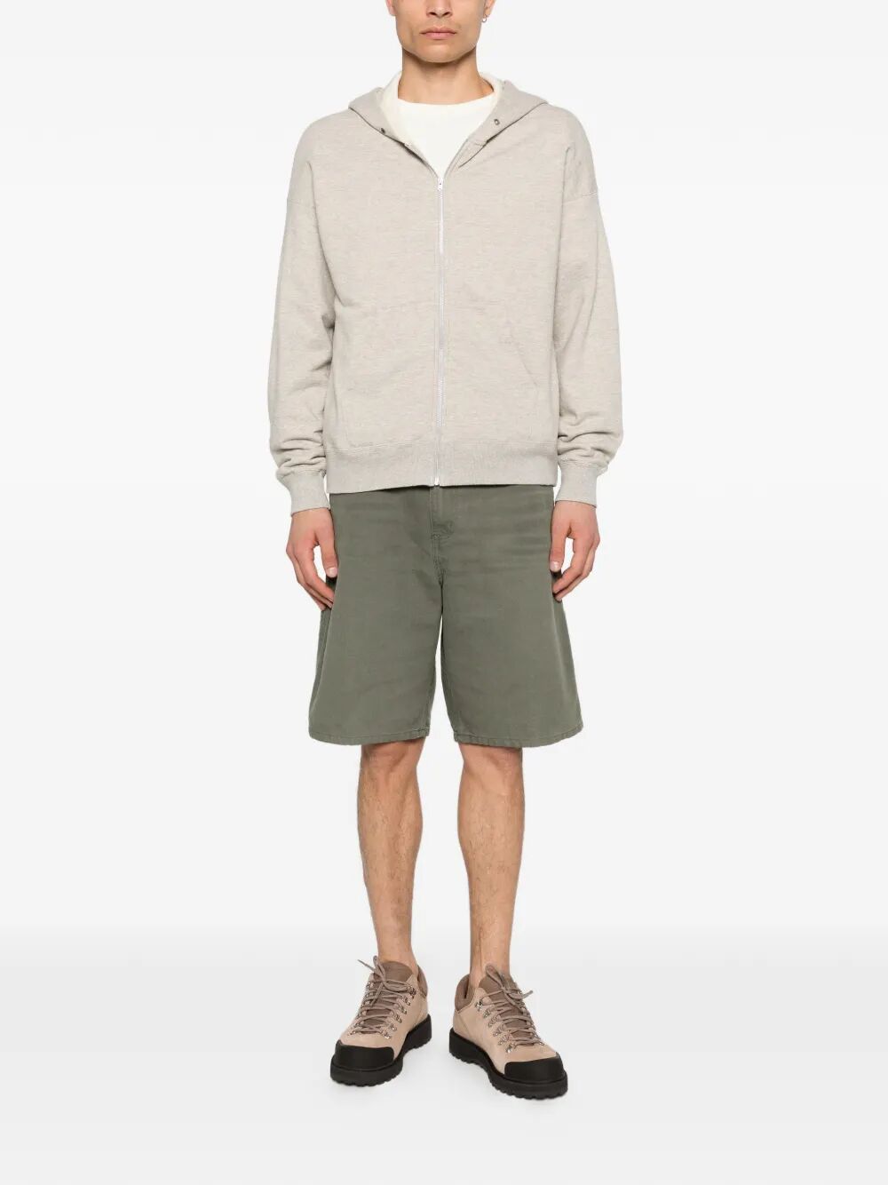 Single Knee Short Green Pant