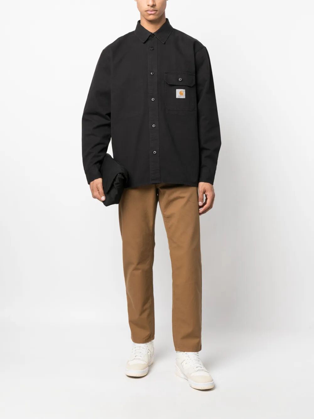 Reno Shirt Jac Black Cotton Drill