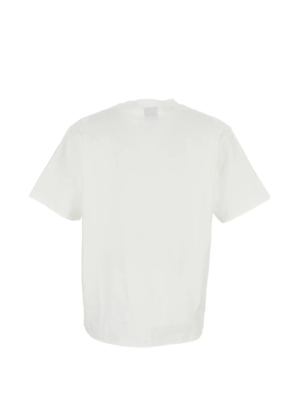 Blue Tab Relaxed Tee White Cotton Tshirt