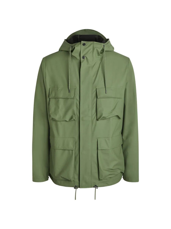 Pocket Jacket Green Pu-lining Pl