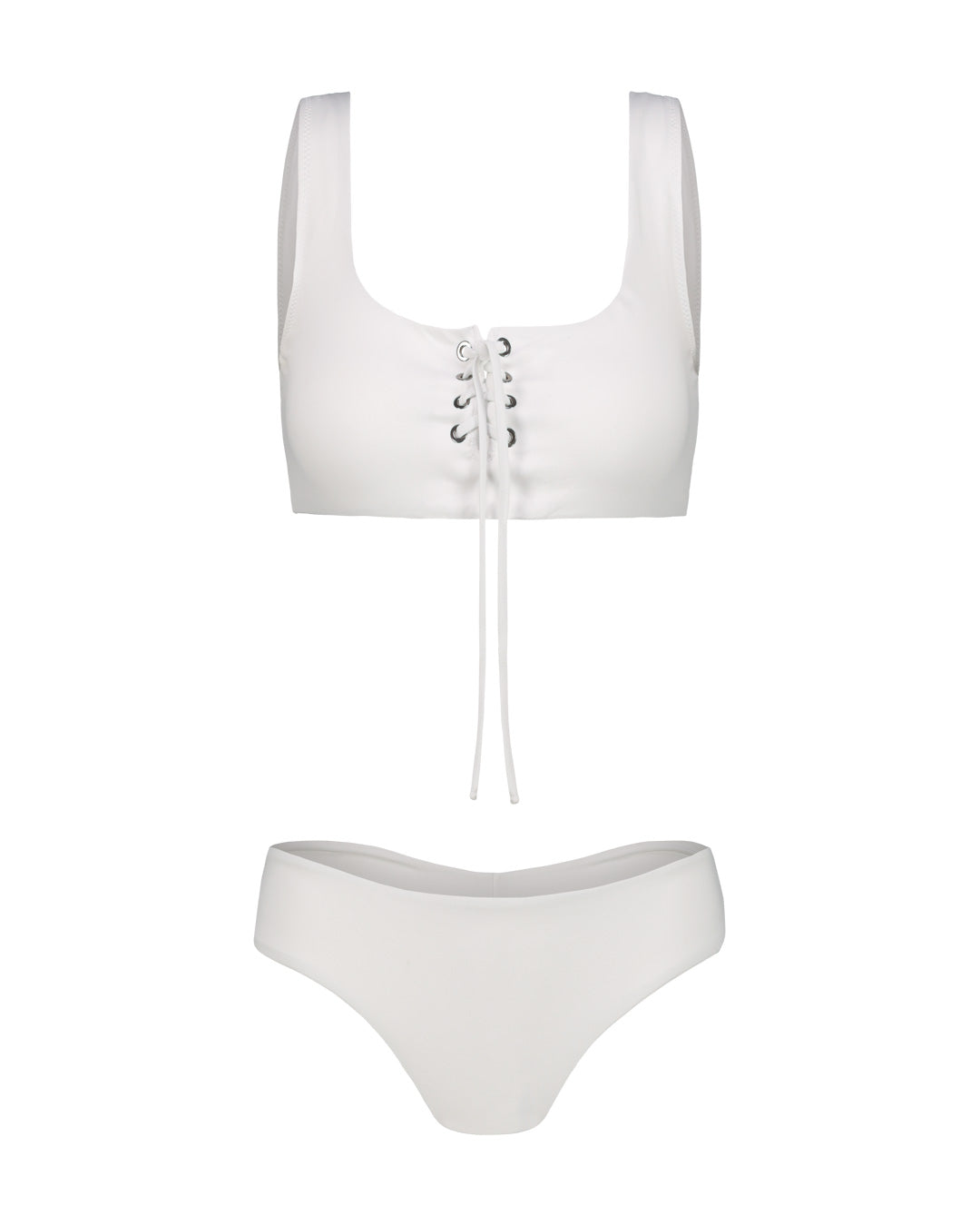 Costume White Polyamide Elastan