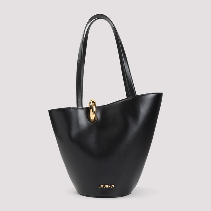 La Bambola Moyen Handbag Black Calf Leather Bag