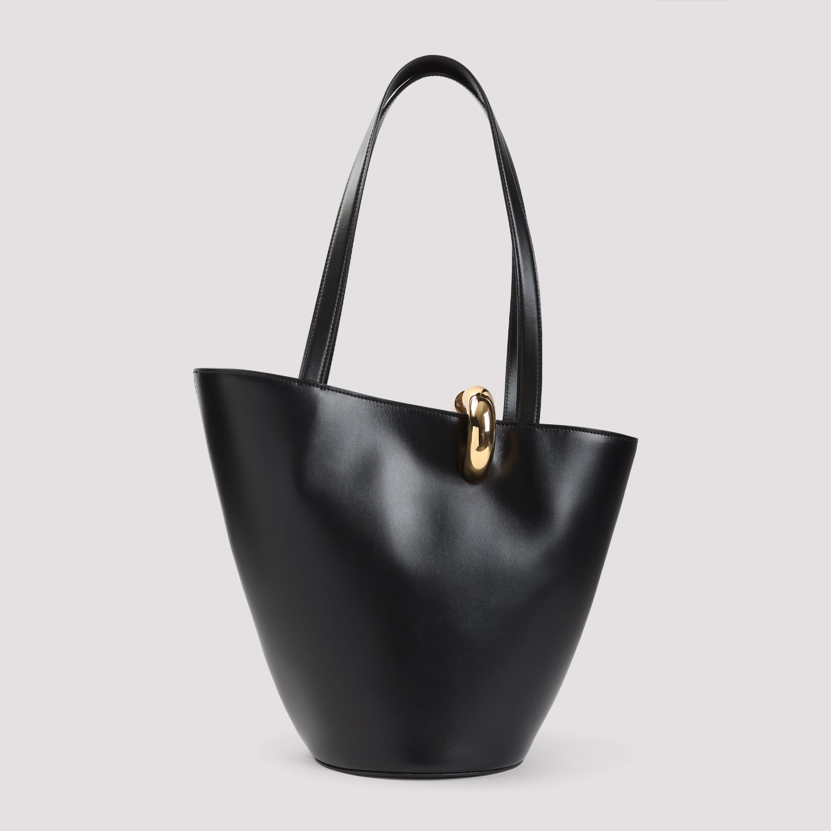 La Bambola Moyen Handbag Black Calf Leather Bag