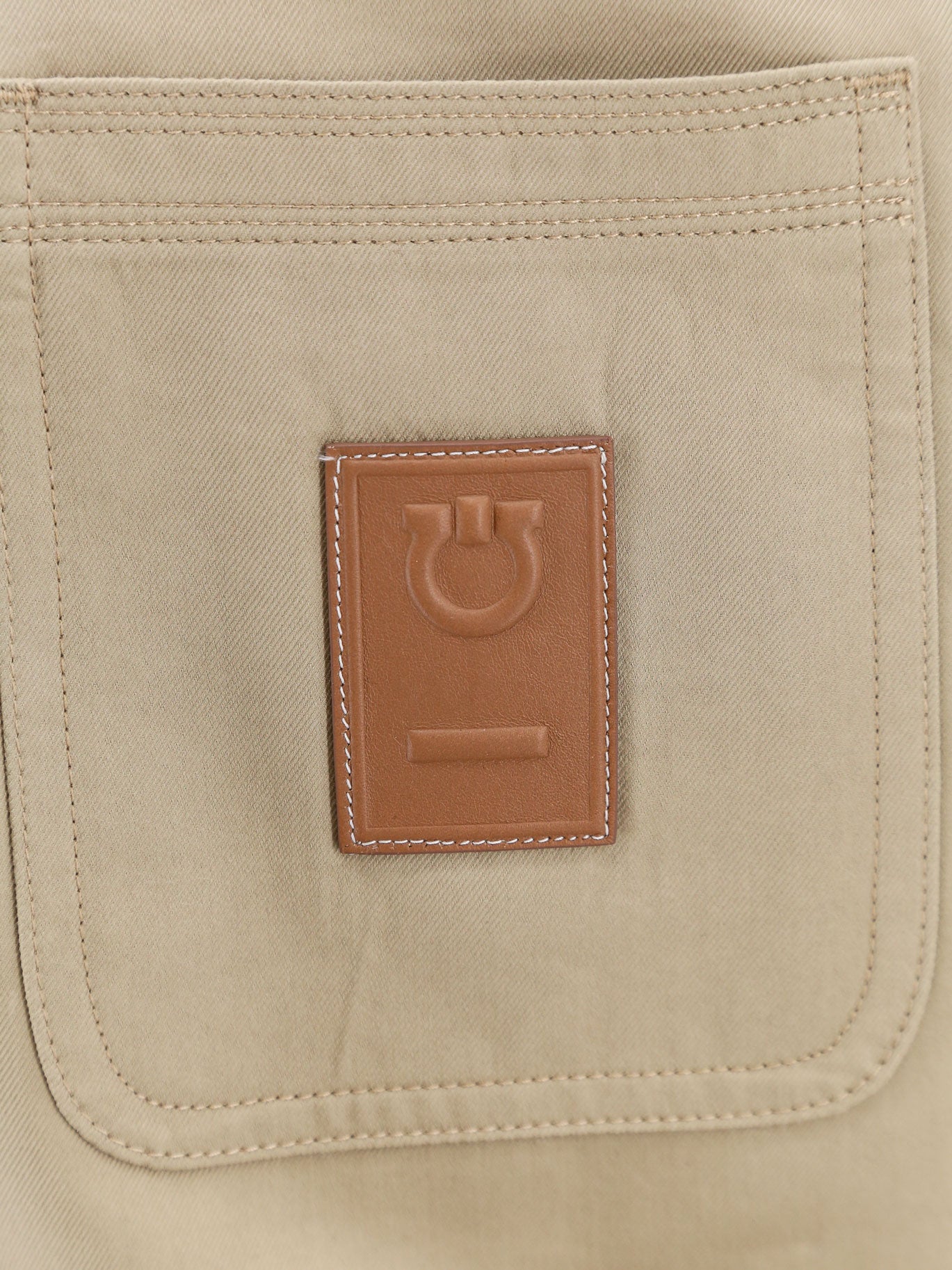 Ferragamo Jackets Beige Cotone Viscosa