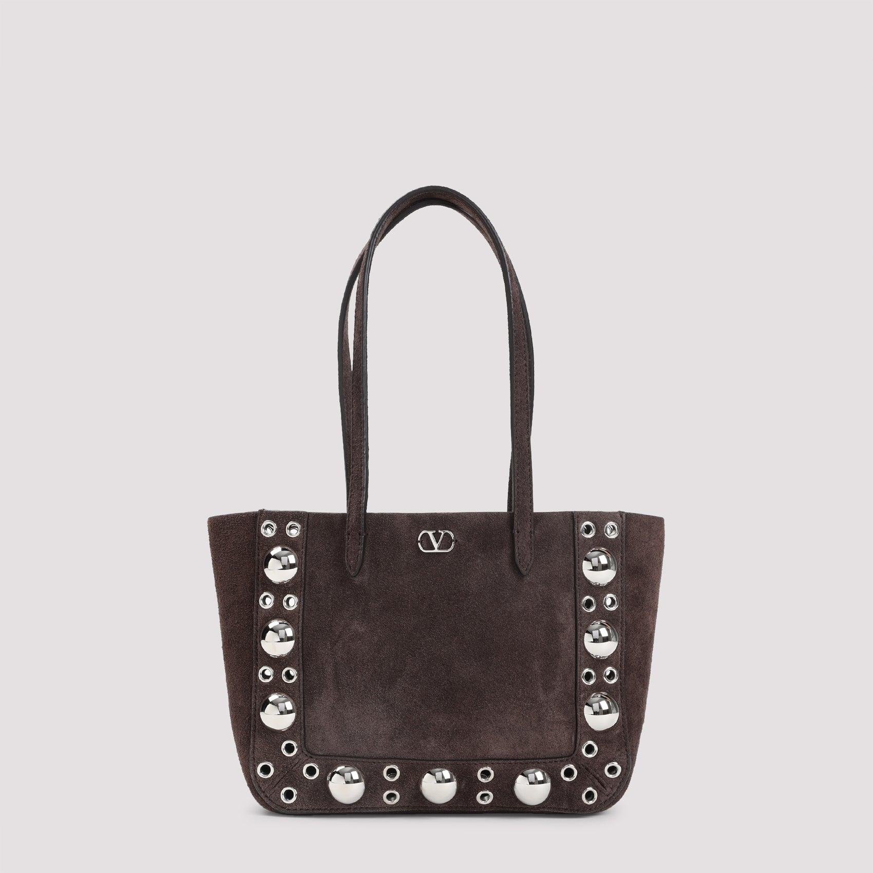 Nellcote Mini Tote Bag Brown Cow Suede Leather