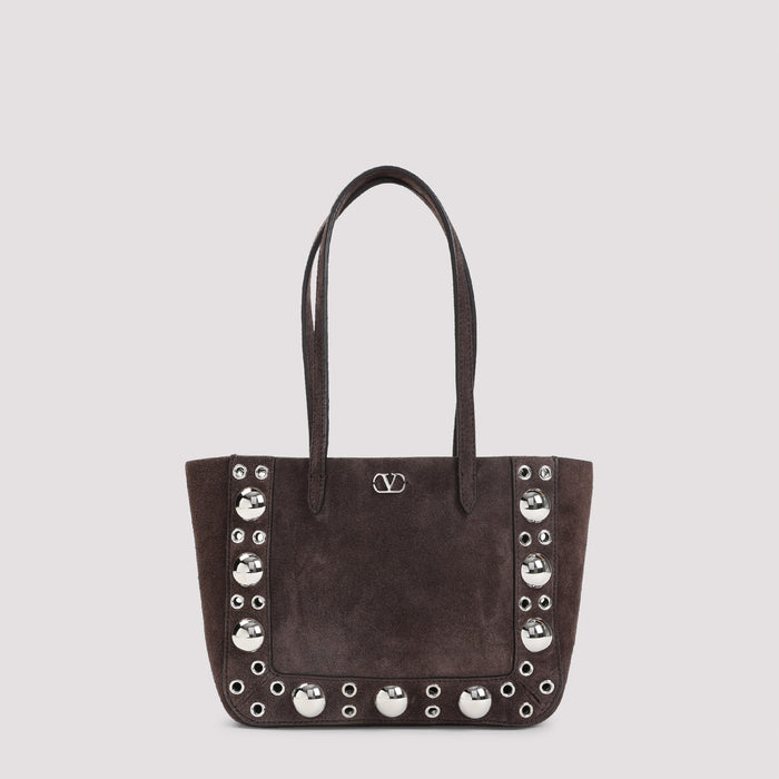 Nellcote Mini Tote Bag Brown Cow Suede Leather