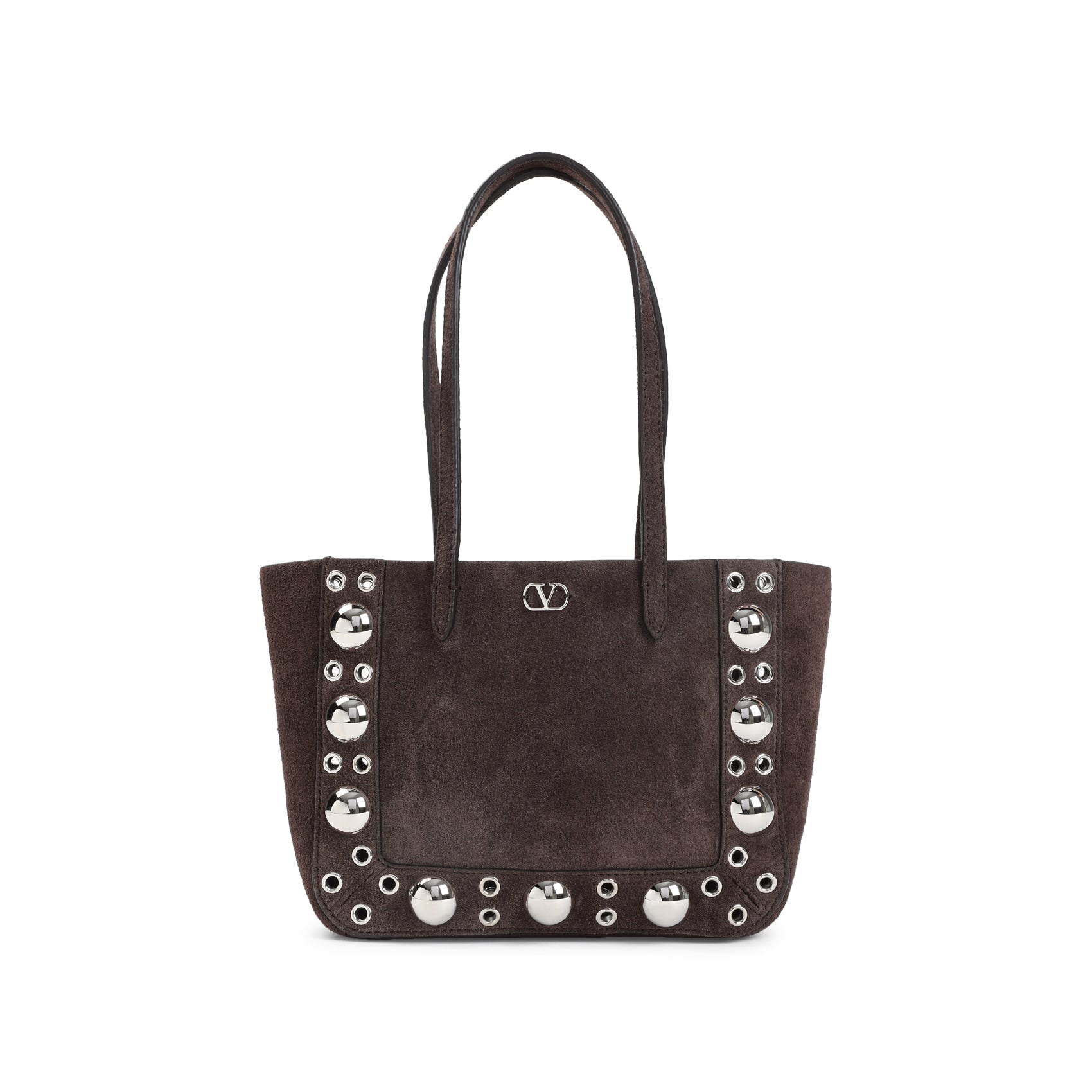 Nellcote Mini Tote Bag Brown Cow Suede Leather
