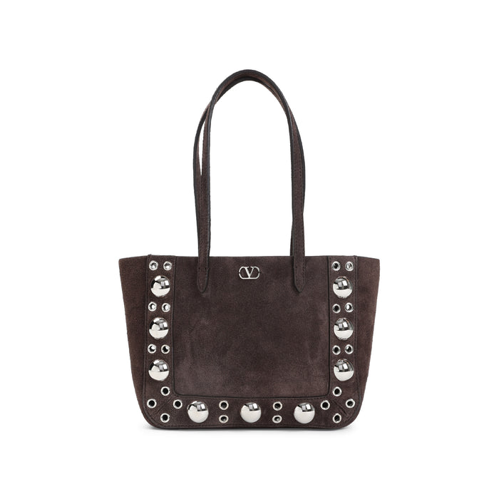 Nellcote Mini Tote Bag Brown Cow Suede Leather