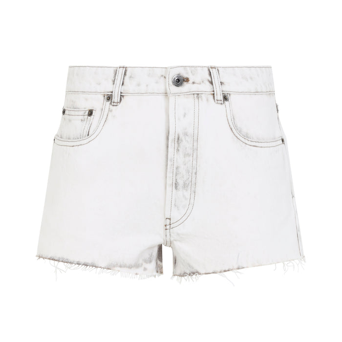 Denim Short White Cotton