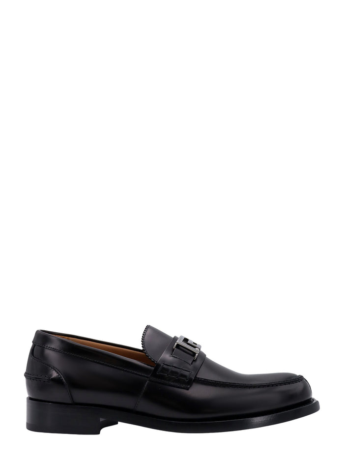 Versace Flat Shoes Black Pelle