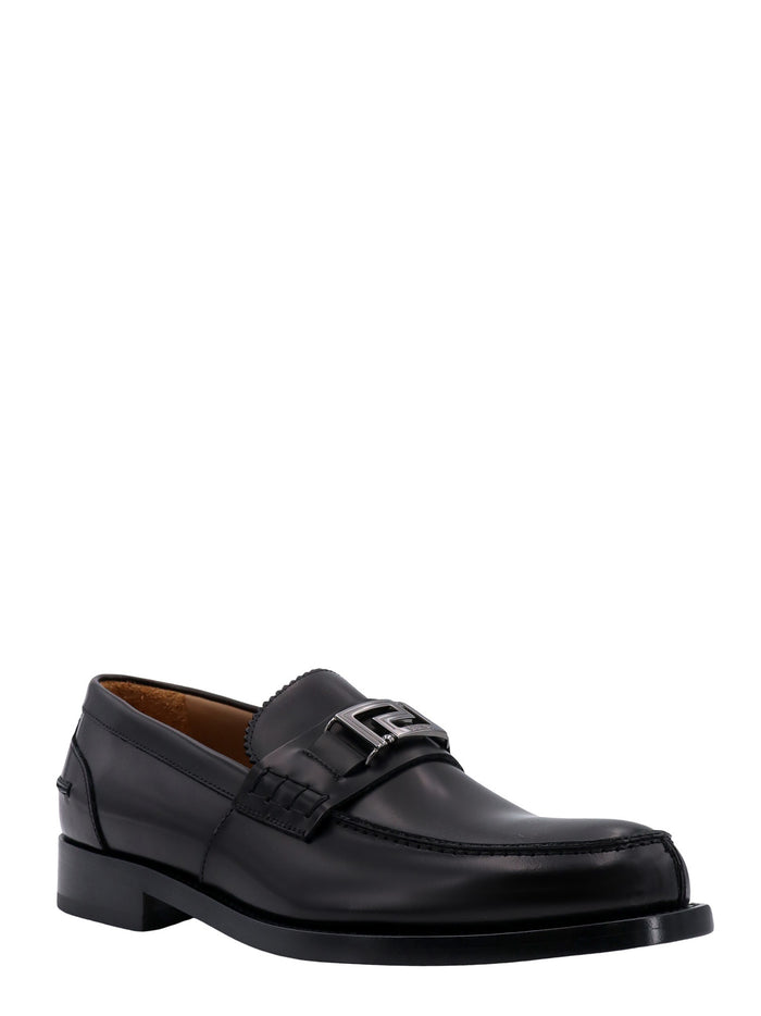 Versace Flat Shoes Black Pelle