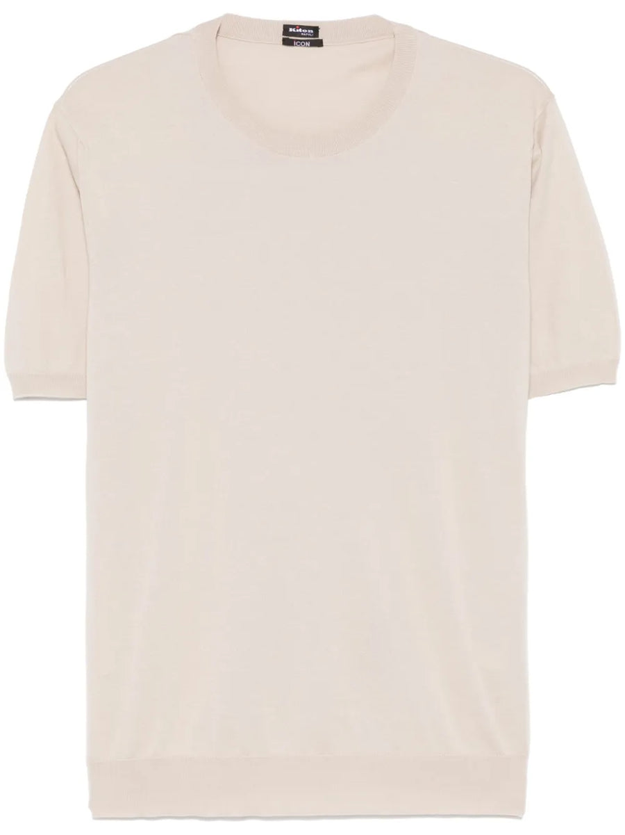 Kiton Cotton 100% t-shirt in beige