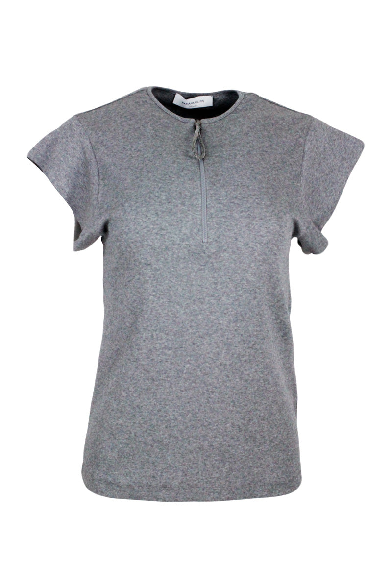 Fabiana Filippi T-Shirts And Polos Grey 94co 6ea
