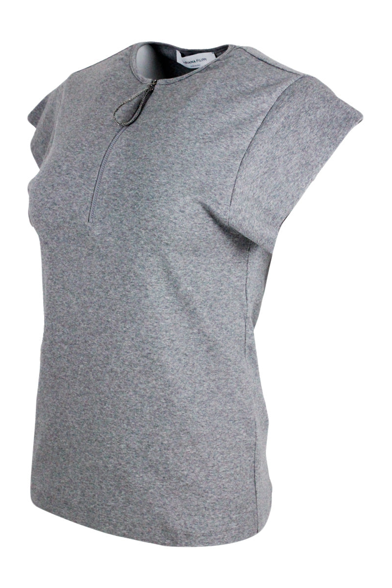 Fabiana Filippi T-Shirts And Polos Grey 94co 6ea