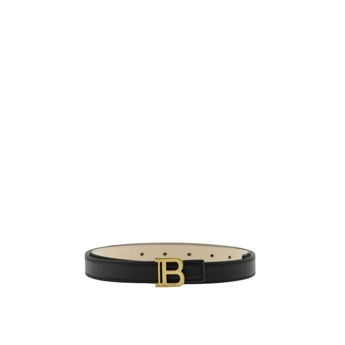 Balmain Leather Belt Black