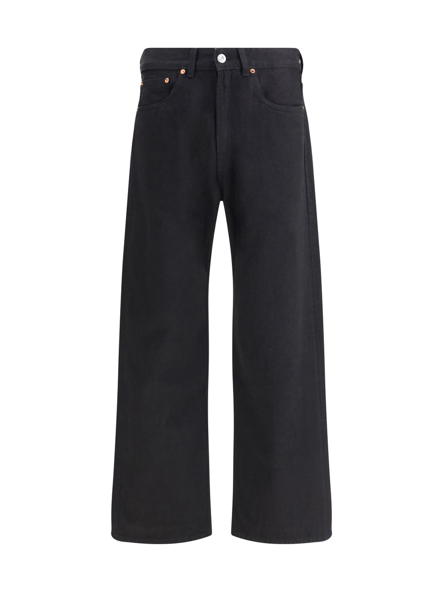 Jeans Third Cut Black Selvedge Cotton