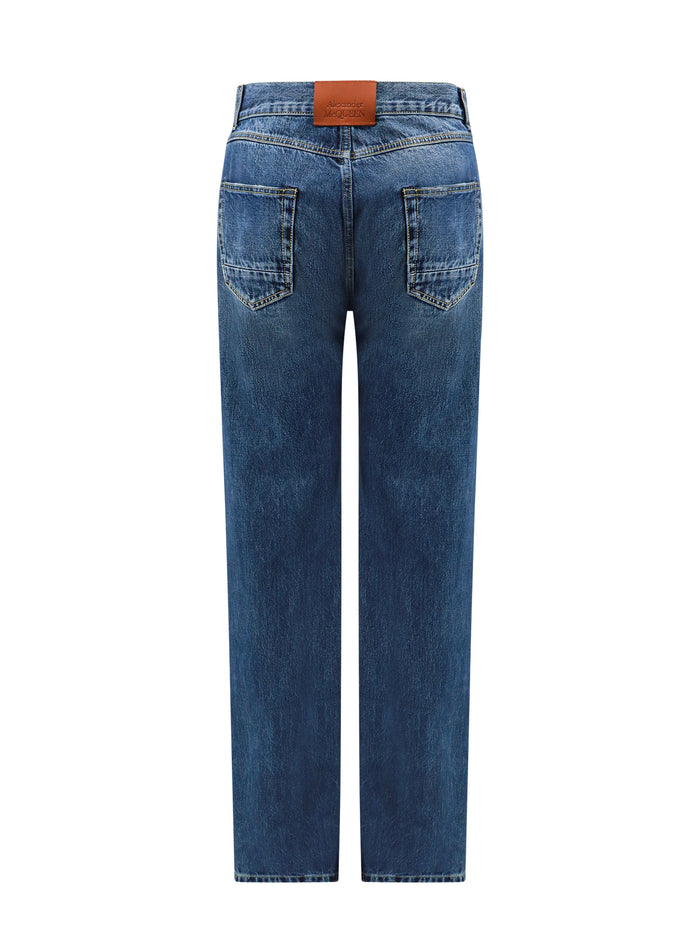 Alexander McQueen Jeans Blue Cotone