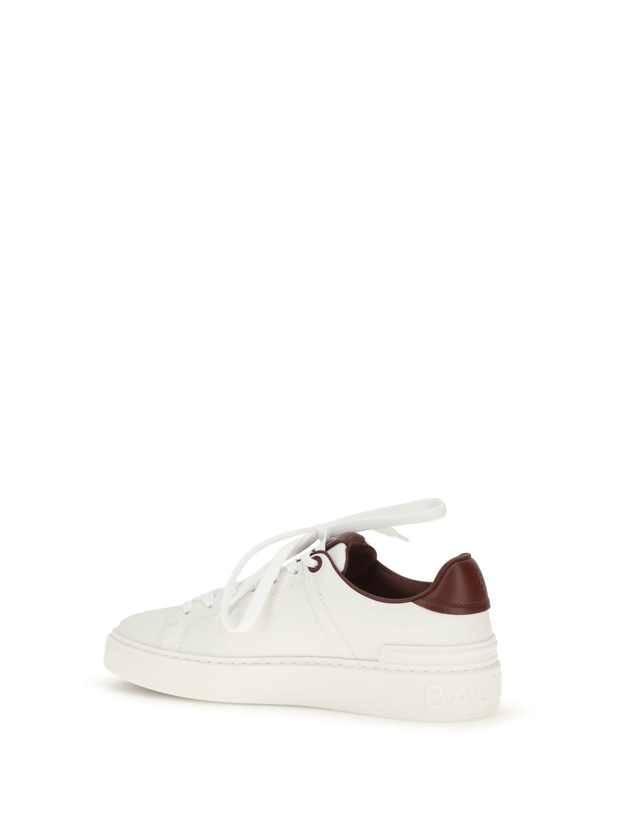 Sneakers B-Court White-Burgundy Leather White/burgundy Trainers