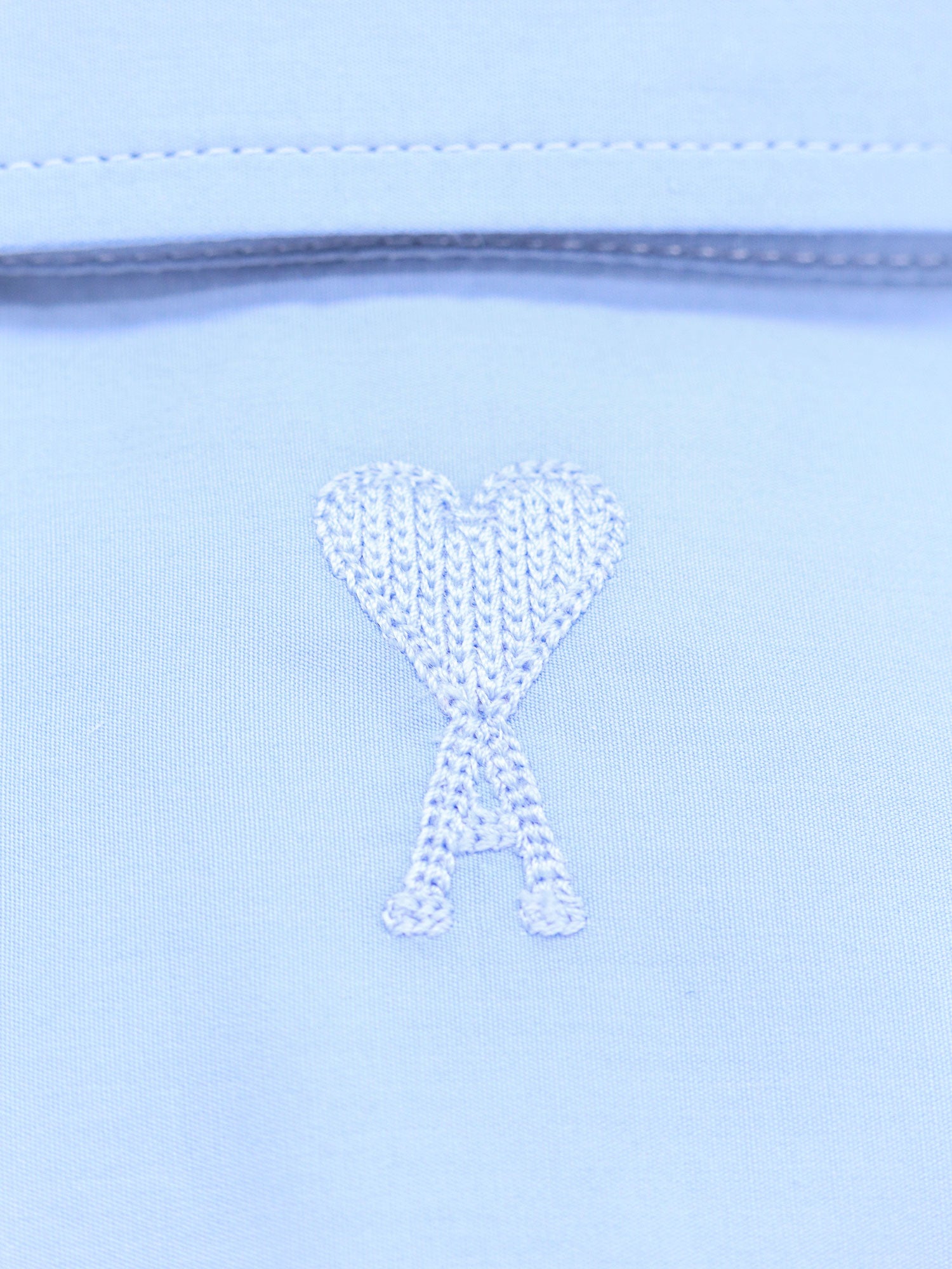 Ami Paris Shirts Blue Cotone