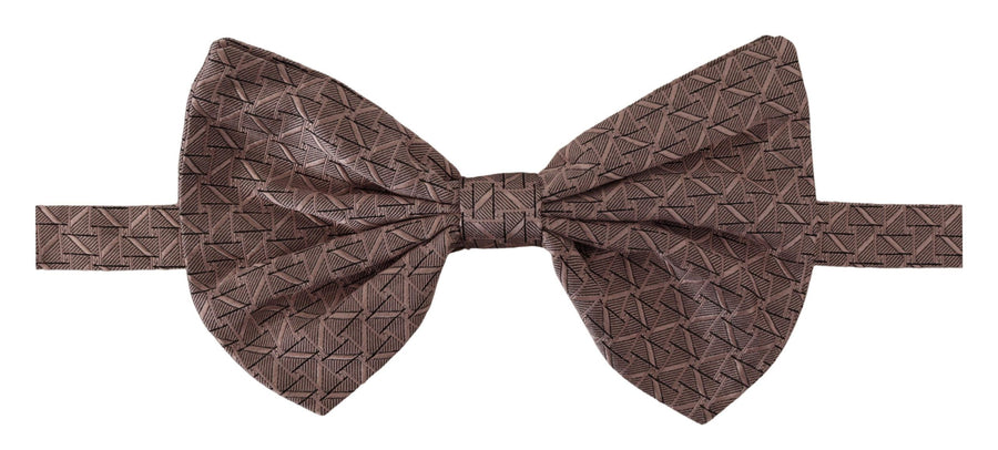 Dolce & Gabbana 100% Silk bow tie in gray