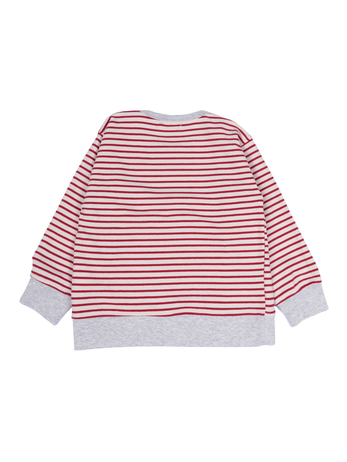 Tito Sweatshirt Red Cotton Polyamide Elastane
